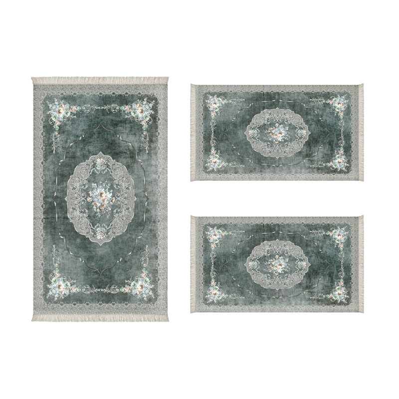 Tapis vert rectangulaire en polyester tissé à la machine Beckmann
