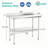 24x60 Inch Stainless Steel Work Table with Backsplash and Undershelf