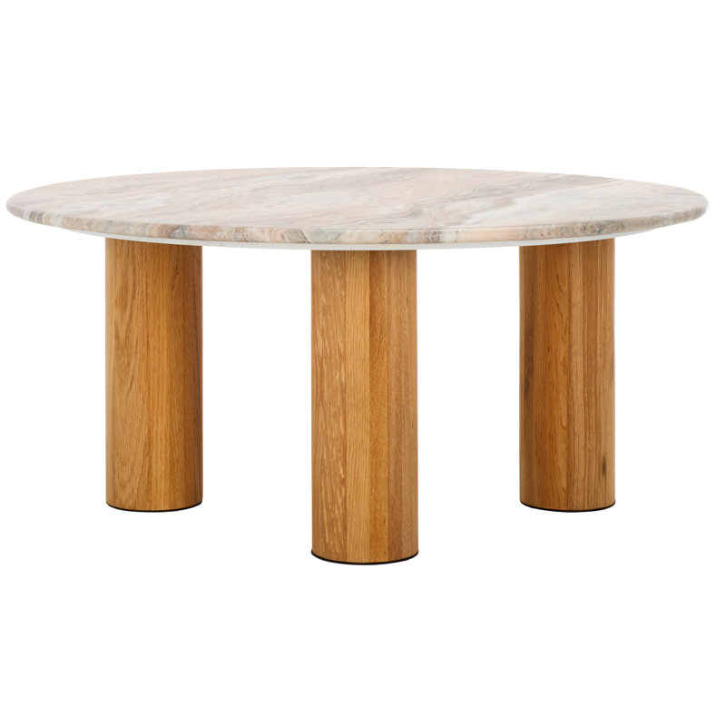 Tylee Single Coffee Table, Natural Marble