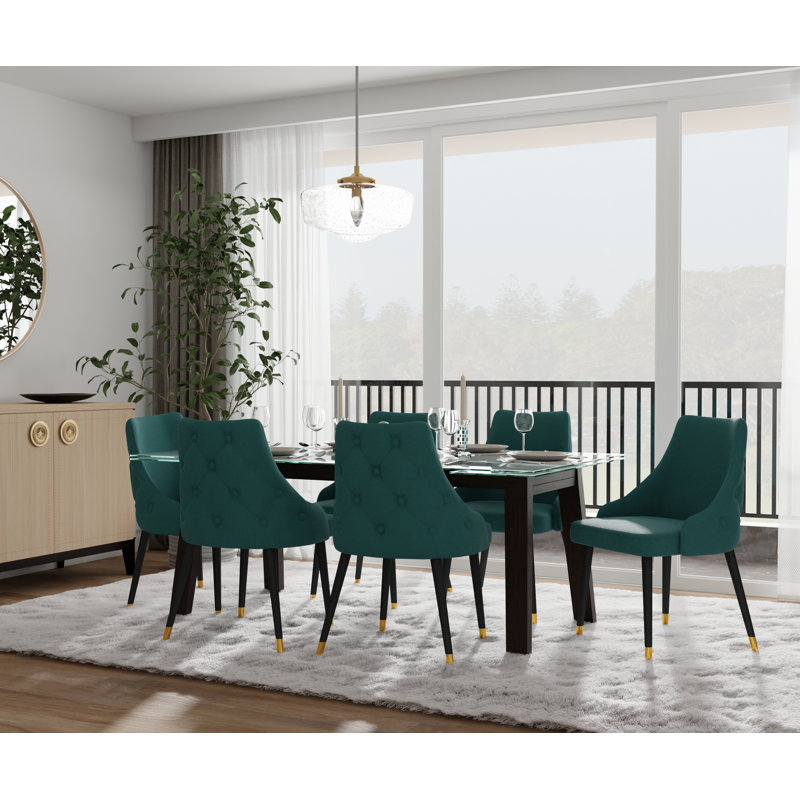2 - Person Four Leg Dining Set, 54" W x 54" L, Green