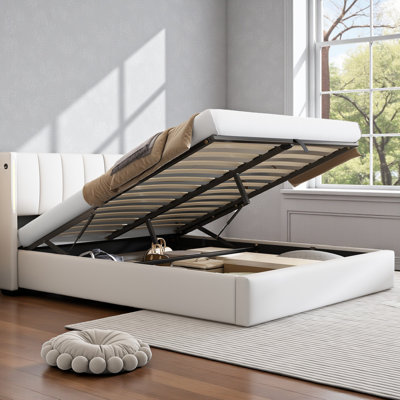 Donan Upholstered Ottoman Storage Bed
