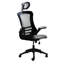 Fauteuil de direction moderne haut dossier en filet avec appui-tête et accoudoirs rabattables Techni Mobile-1544792258