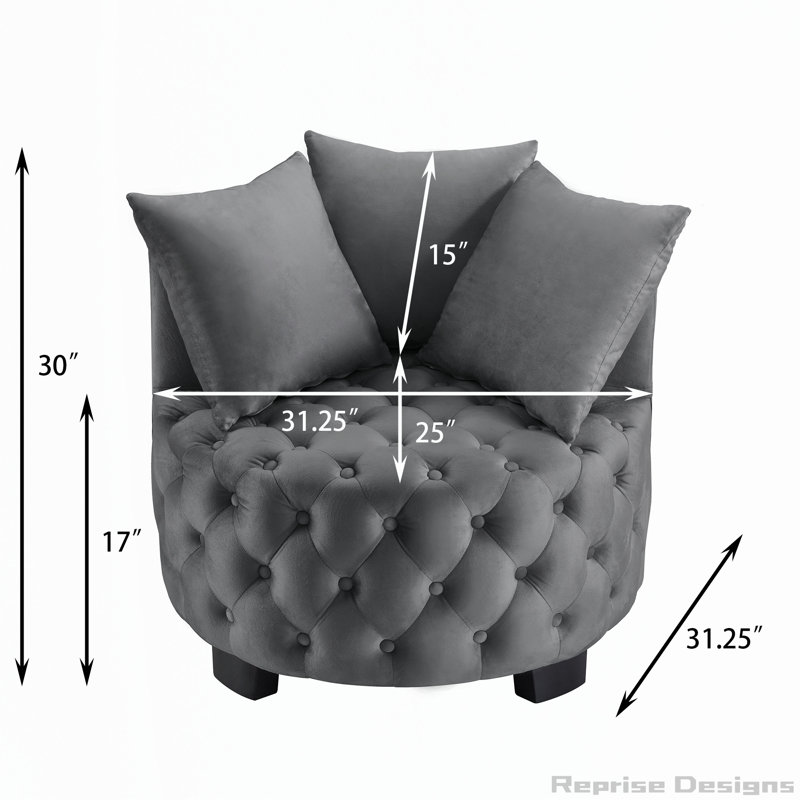 Chaise d'appoint Contemporary, Gris foncé