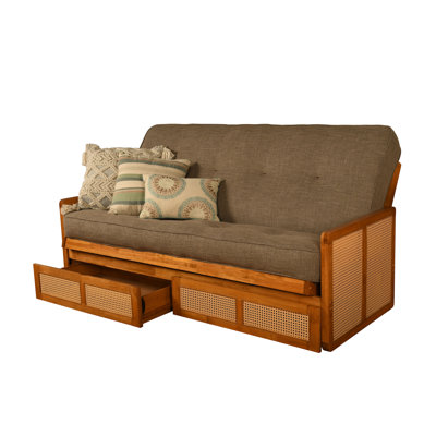 Bridyn Full-size Futon with Storage includes Mattress