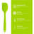 Ovente Premium Silicone Spatula with Heat Resistant Protection and Stainless Steel Core, Dishwasher Safe Non-Stick Utensils with Seamless Design Perfect for Baking Cooking & Mixing, Green SP1001G-46831566