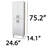 Meldoh 75.2'' Kitchen Pantry