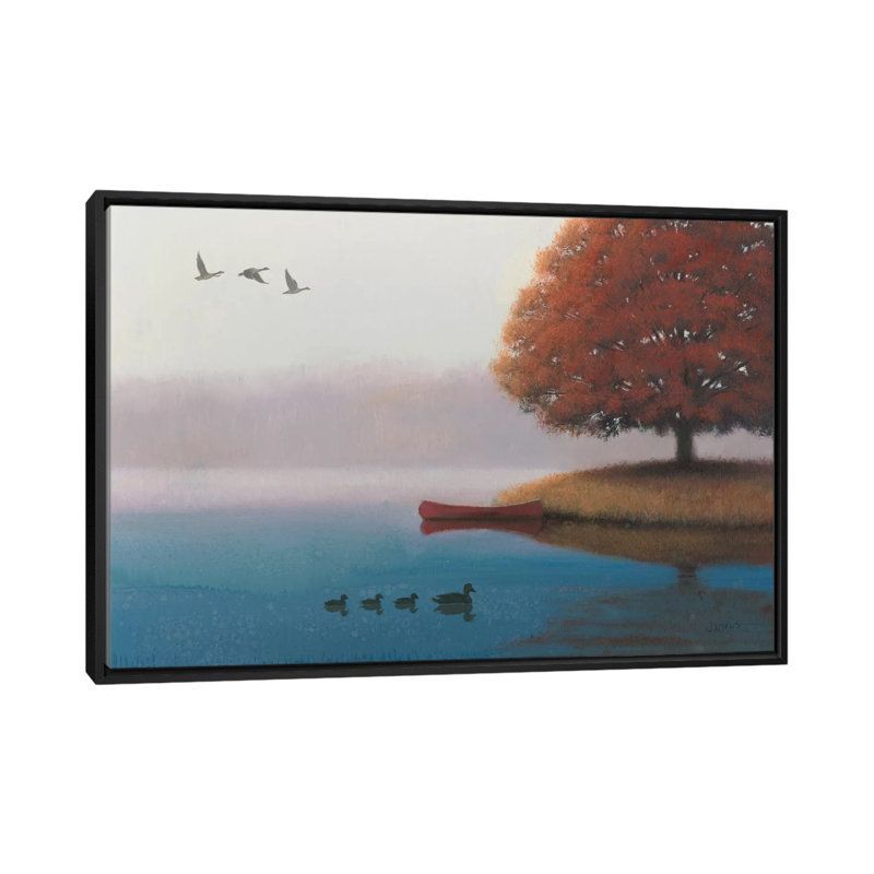 «Early in the Morning», reproduction d'art sur toile tendue, Toile avec cadre noir, Pas de tapis