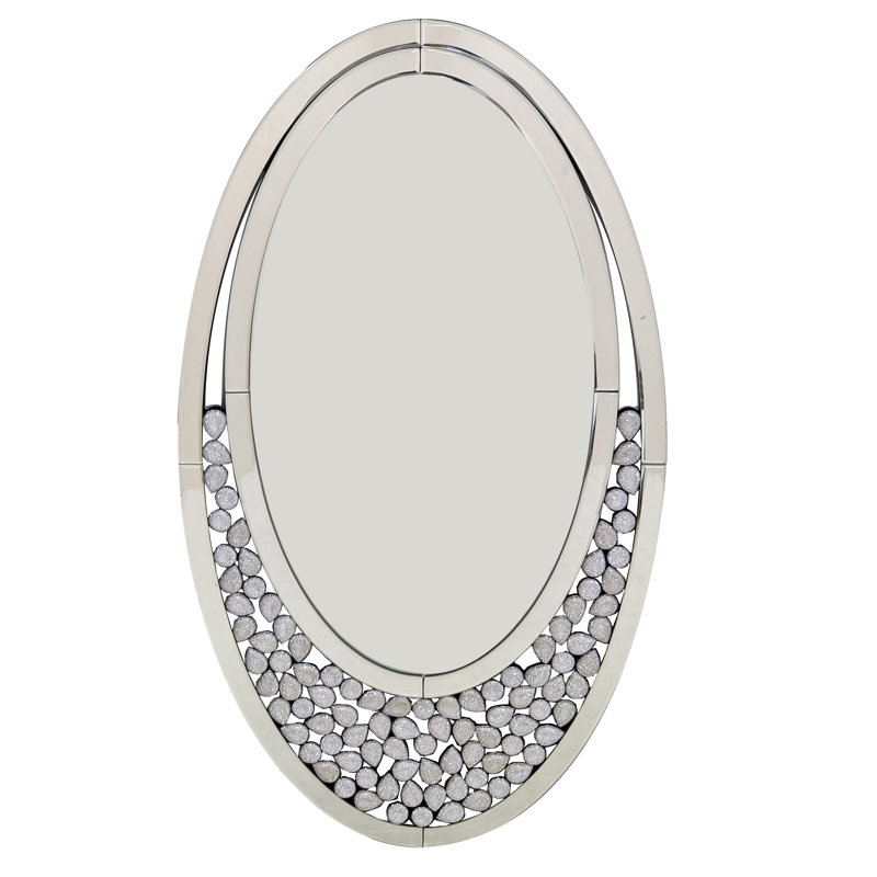 Iva Glass Oval Wall Mirror