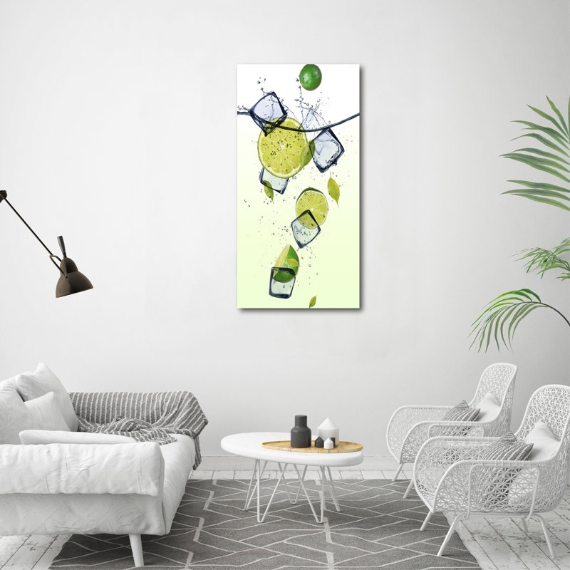 Limes And Ice - Wrapped Canvas Print