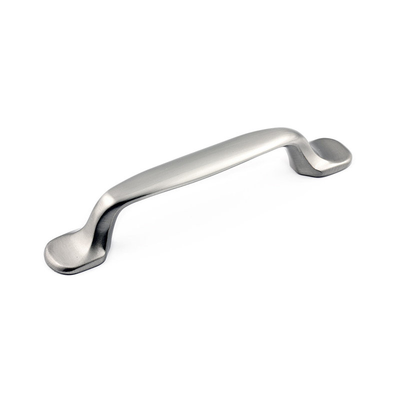 Poignée barre 5 1/32 po en métal, Nickel brossé, 5 1/32"