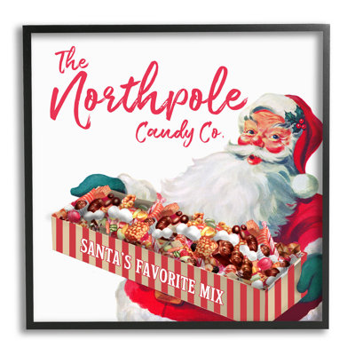 Art rétro giclée par le père Noël