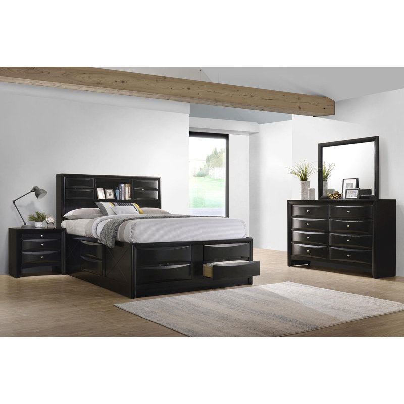 4-piece California King Bedroom Set Black