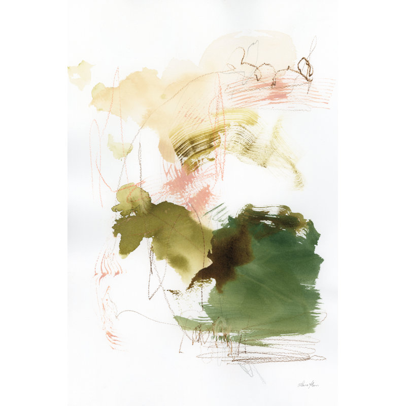 «Palette Of Spring II» par Laura Horn - peinture sur toile tendue, H 18 po x l 12 po