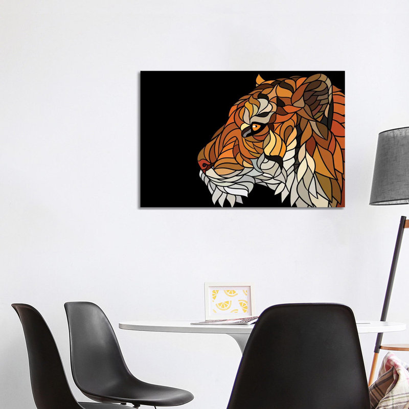 Tiger Modernist by Alberto Perez - Wrapped Canvas Print, 101.6 cm H x 66.04 cm W x 3.175 cm D