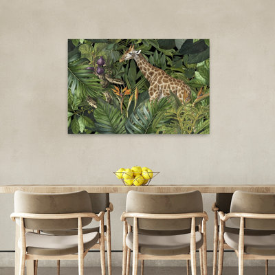 Art contemporain, serpent, girafe, art tropical
