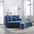 Slipcovered Barrel Chair With Ottoman-1750197650