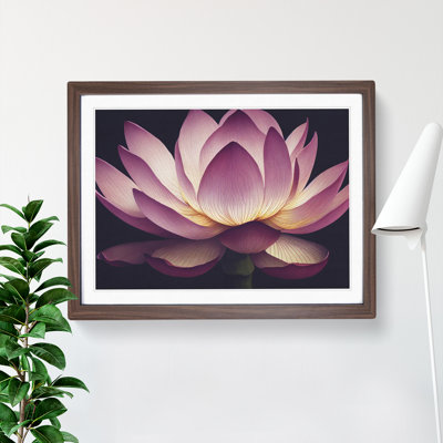 Intriguing Lotus Flower - Framed Print