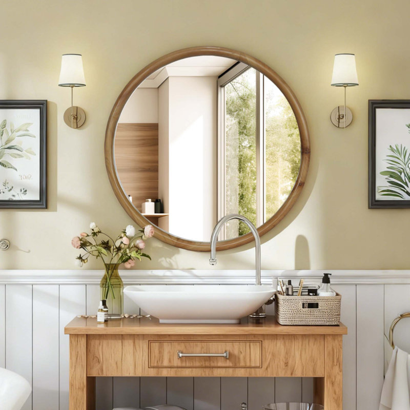 Miroir mural rond