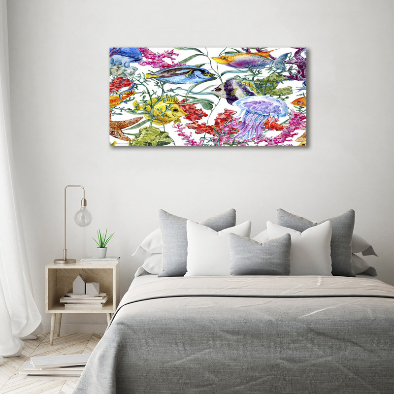 Canvas Print - Wall Art - Prints On Canvas - 140X70 Image Picture Theme: Coral Reef