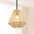 Nekoosa 1 Matte Black and Natural Lantern and Kitchen Island Pendant