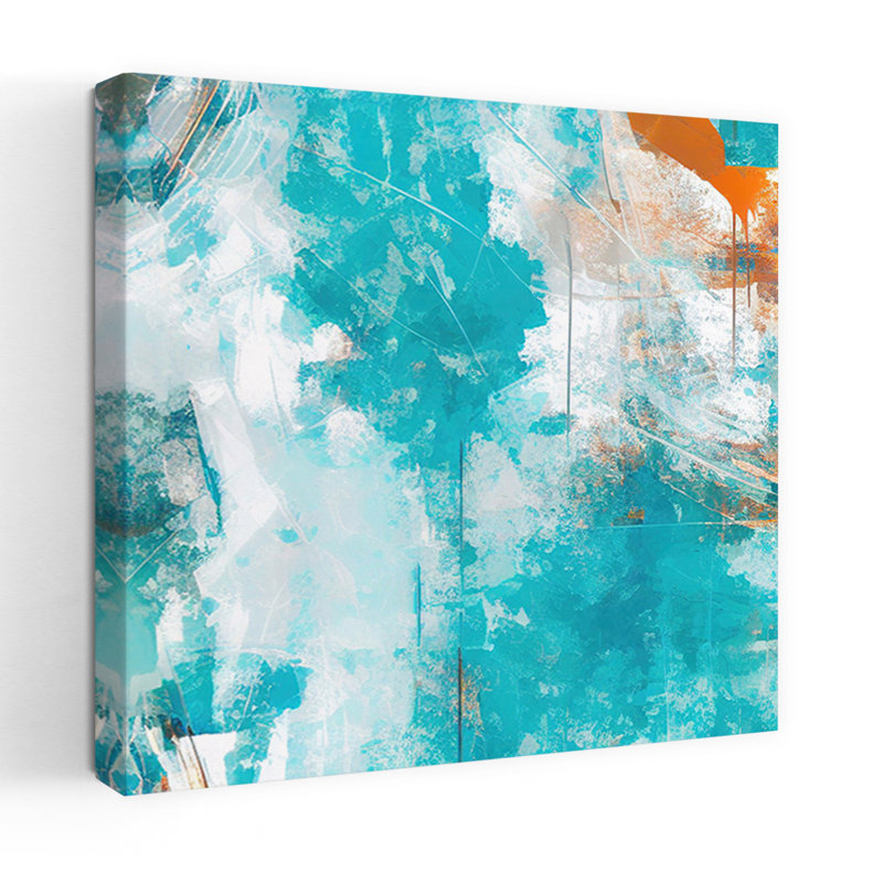 Art contemporain, art contemporain abstrait, H 18 po x l 18 po
