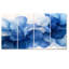 Bleu blanc délicat pétales de fleurs IV - art mural Zinnias - ensemble de 4 décorations murales traditionnelles-249549650