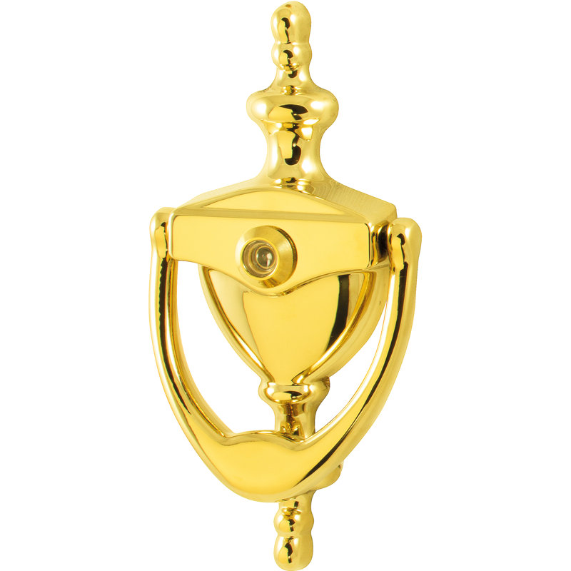 Door Knocker, Polished Brass