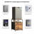 Mini Fridge Stand With 3 Storage, Mini Fridge Cabinet, Beverage Fridge Table-76008098