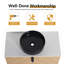 Meuble-lavabo mural simple 36 po avec comptoir en céramique 36 po-1338337647