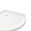 Ensemble de douche en coin rond noir mat L 40 po x l 40 po x H 72,83 po Breeze-117445179