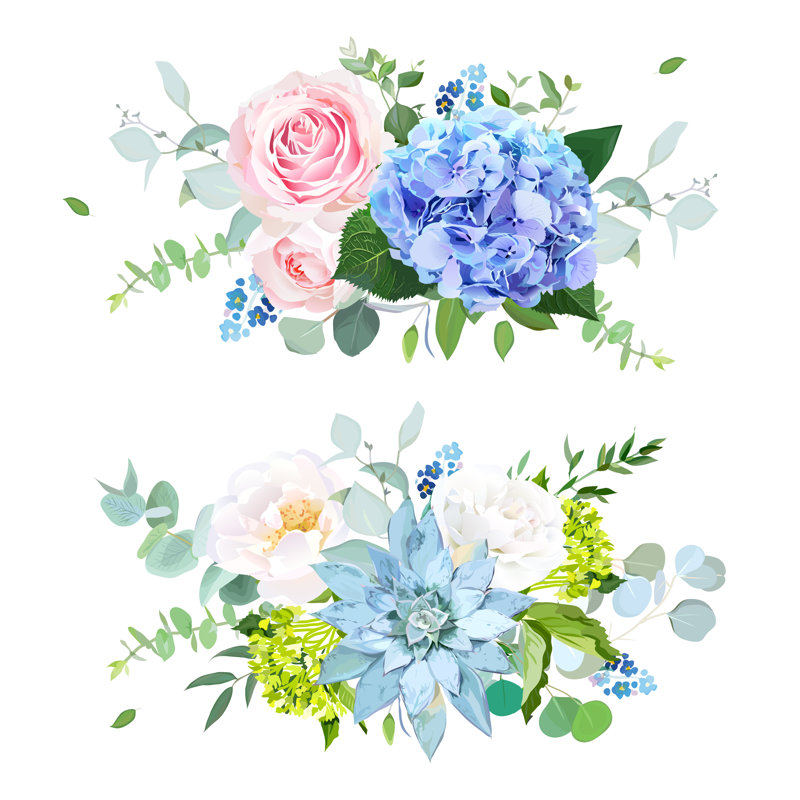 " Hydrangea Flower " by Lavendertime, 12" H x 12" W