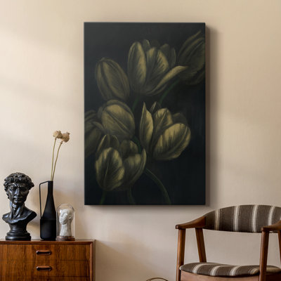 Gilded Tulips I -Custom Wrapped Gallery Cavas
