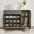 Gray Aluminum Shoe Storage