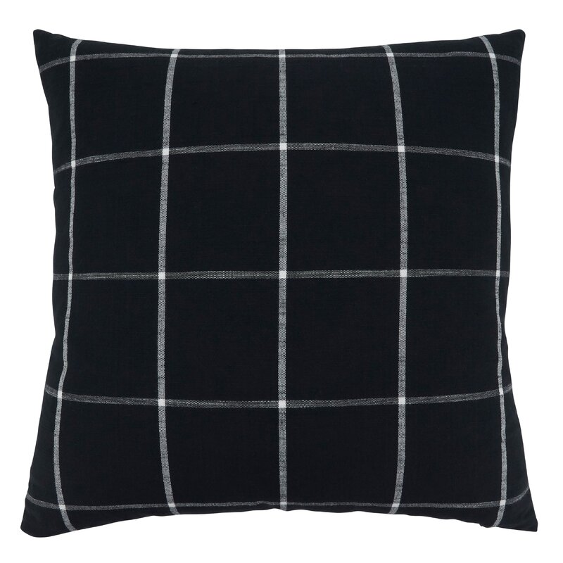 Gracie Oaks Yvelines Plaid Cotton Throw Pillow | Wayfair