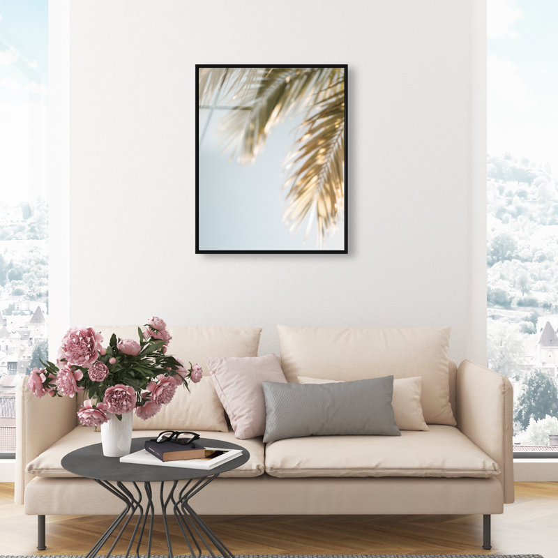 Golden Hour III High-Gloss Frameless Acrylic Glass Wall Art Floral & Botanical Print by Oliver Gal, Ready to Hang, 16 x 20