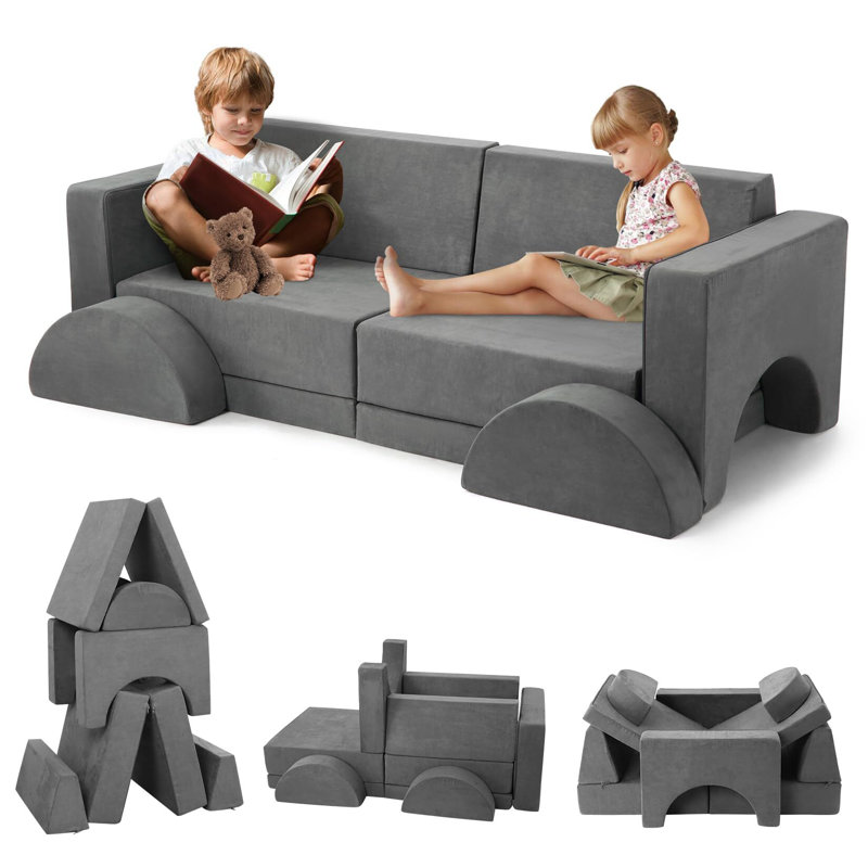 Canapé modulaire pour enfant 8 pièces, canapé modulaire pour enfant