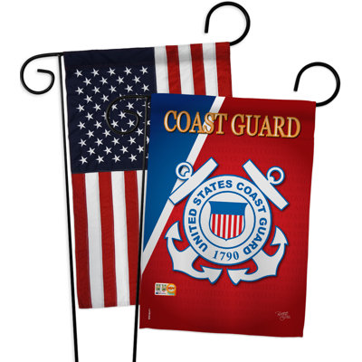 Double Sided 18.5'' H x 13'' W Polyester Independence Day Garden Flag