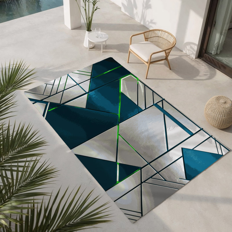 Tapis d'intérieur et d'extérieur Nebula Drift, Rectangle 5 pi x 7 pi