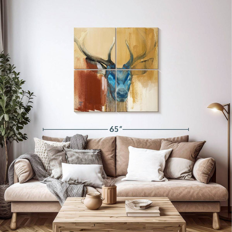 Jeune cerf Brampt Mask, H 38 po x l 38 po