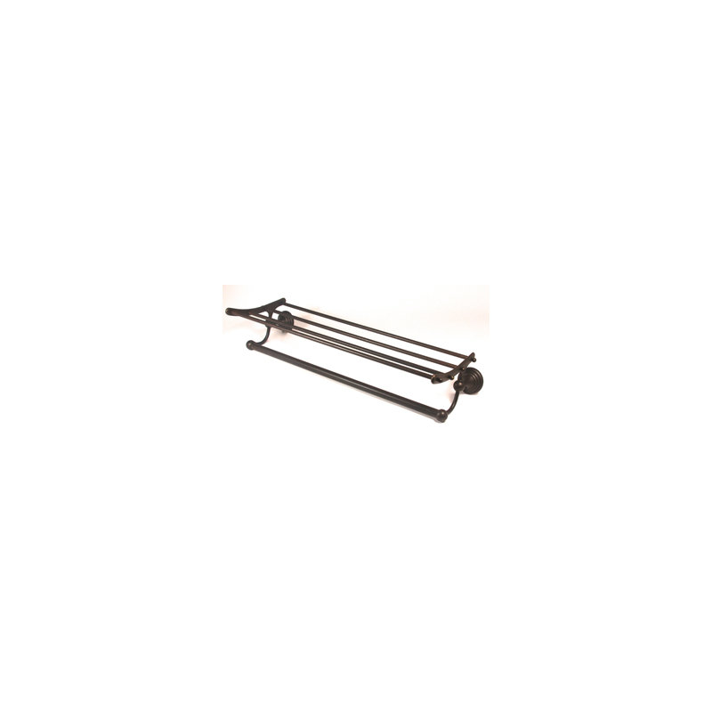 Tansey Metal Floating Shelf with Towel Bar, Barcelona