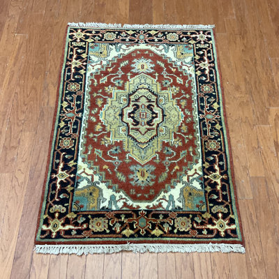 Handmade Heriz Wool Rug