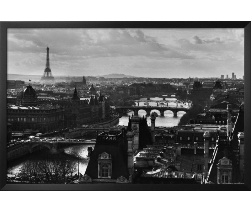 «Paris», reproduction de photo encadrée, H 16 po x l 24 po x P 1 po