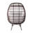 Tapasi Commercial Indoor/Outdoor Oversized Wicker Egg Swivel Lounge Chair with 4 Cushions-1574810095