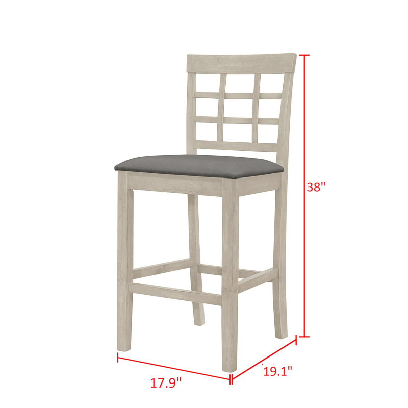 Chaise de comptoir Ance (ensemble de 4), Gris
