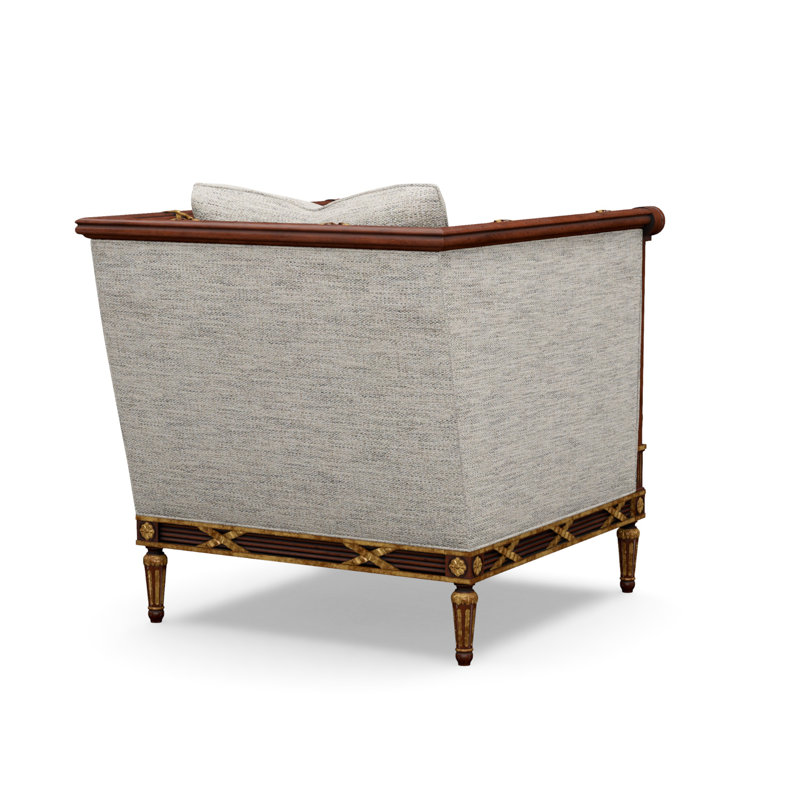 The Regent's Visit  Accent Chair, Merino Porcelain (Performance fabric) 1360-96