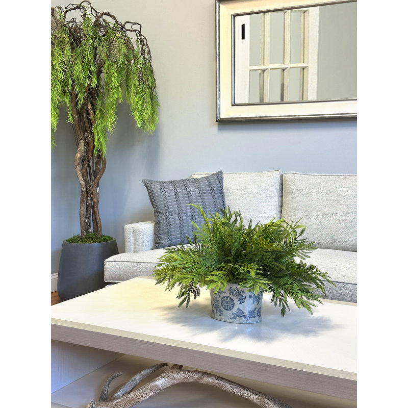 Melra Faux Fern Plant in Ceramic Vase