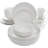 18 Piece Porcelain China Dinnerware Set - Service for 4