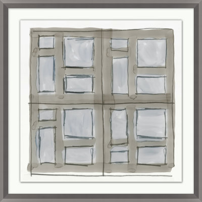 «Brise-Soleil 7» par Christopher Kennedy - peinture encadrée sur papier