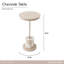 Table de bout ronde Lotus Bay - Sable