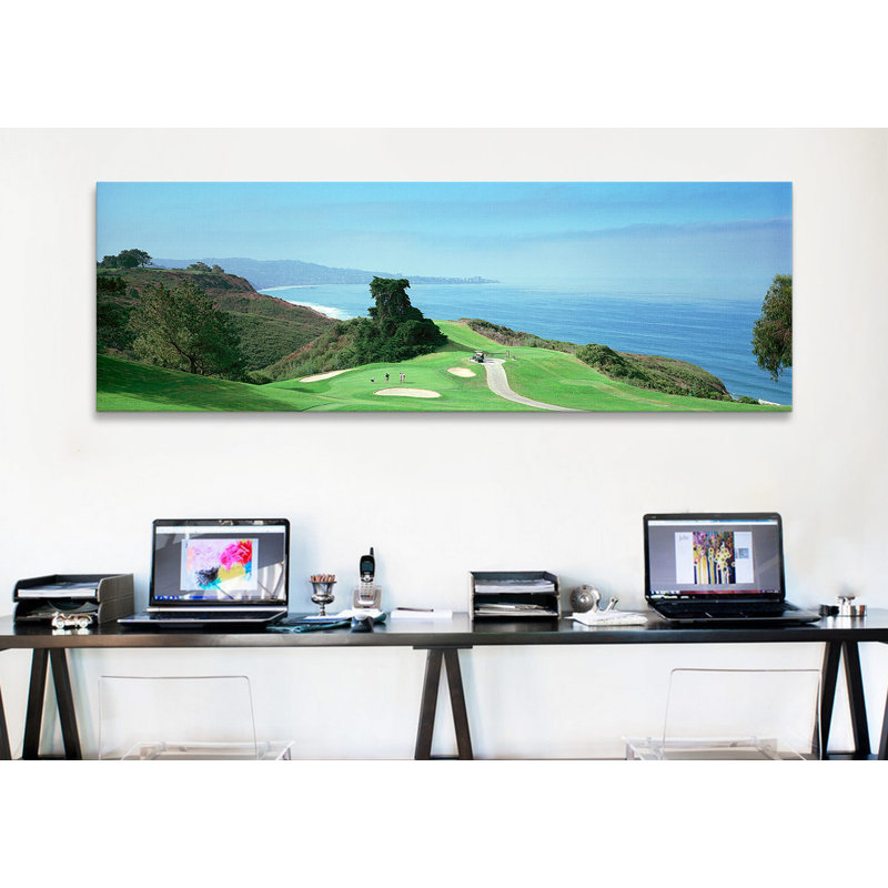 «Panoramic Torrey Pines Golf Course», San Diego, Californie, reproduction de photo sur toile, H 24 po x l 72 po x P 1,5 po